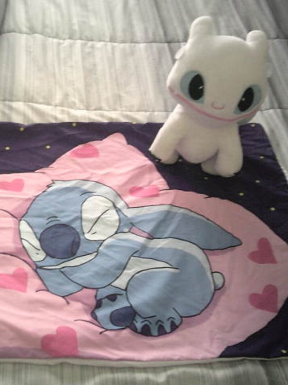 CUTE KIDS LOT STITCH STANDARD SIZE PILLOW SHAM & HAOE TO TRAIN YOUR DRAGON PLUSH